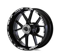 Adesivo per ruote di moto Per Z750 Z 750 Moto Ruota Sticker Riflettente Interno Cerchio Decalcomania Striscia Impermeabile Tape Adesivi per ruote(Gray)