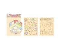 Adesivo Per Scene Capibala Mondiale Miniaturized Paesaggio Making Journaling Supplies Capibala World Decorative Miniaturized Landscape