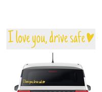 Adesivo Per Specchietto Retrovisore “I Love You Driving Safe”, Adesivo Per Retrovisore “Drive Safe I Love You”, Adesivi E Decalcomanie Per Auto Con Cuore, Lettere Impermeabili, Etichette Emblematiche