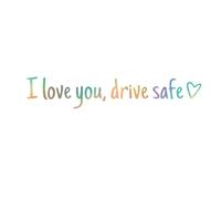 Adesivo per specchietto retrovisore, sicurezza di guida, decorazione per interni | Ti amo auto specchio | per pickup SUV, scooter, cruscotto, telefono, laptop, finestra, autostrada notte