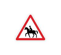 Adesivo per targa a forma di pericolo stradale (misura L: 15 x 13 cm)