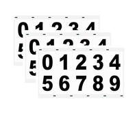 Adesivo per Targa in Nanofilm - Invisibile Digitale Riflettente per Numero di Targa e Cassetta Postale, Etichetta Numerica (Nero, 50*30mm)