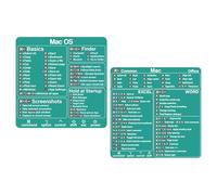 Adesivo per tasti di scelta rapida per Mac OS (M1+Intel) + Word/Excel, adesivi per tasti di scelta rapida da tastiera per MacBook, compatibile con MacBook Air/Pro da 13 a 16 pollici