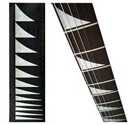 Adesivo per tastiera e basso, stile Shark-Fin Jackson con puntini in legno di rosa