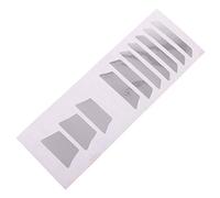 Adesivo per tastiera per chitarra acustica elettrica, con intarsio adesivo per tasti della chitarra, 4, trapezoidale argento