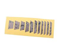 Adesivo per tastiera per chitarra elettrica acustica con intarsio adesivo per tasti della chitarra, 2 trapezoidali, colore: bianco