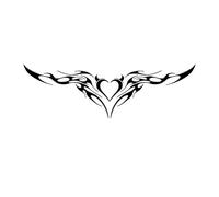 Adesivo per tatuaggio a base di erbe succube su parte bassa della schiena, addome e torace per smagliature/cicatrici Tatuaggi finti semipermanenti di lunga durata di 2 settimane.