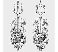 Adesivo Per Tatuaggio A Base Di Erbe Trident Impermeabile A Lunga Durata Per Braccio Petto Juice Premium Sense