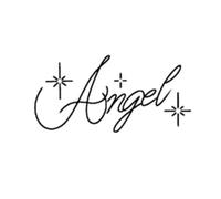 Adesivo per tatuaggio sulla clavicola inglese con lettera floreale impermeabile a base di erbe angeliche per donne, durata 2 settimane, tatuaggi finti