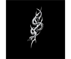 Adesivo per tatuaggio temporaneo a base di erbe a forma di serpente spinato, braccio e polpaccio, impermeabile, dura 2 settimane, tatuaggi finti semipermanenti