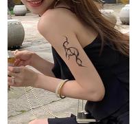 Adesivo Per Tatuaggio Temporaneo Con Succo Di Braccio Che Scompare, Tatuaggio Finto Da Uomo, Semipermanente A Base Di Erbe, Durata 2 Settimane, Impermeabile, Simulazione Femminile O Temporaneo