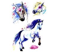Adesivo Per Tatuaggio Temporaneo Unicorno Impermeabile E Di Lunga Durata(E)
