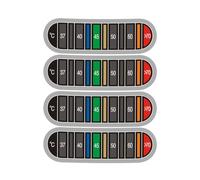 Adesivo per tazze da caffè, termometro, autoadesivo, termometro, strisce, indicatore di temperatura per bottiglie di latte, caffè, termometro, strisce liquide, alta viscosità