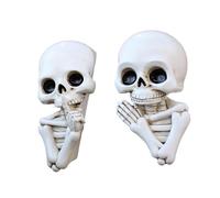 Adesivo per telaio porta teschio in resina Decorazioni da parete di Halloween per telaio porta caminetti finestra Decorazione interna ed esterna Resina Halloween Home Decoration