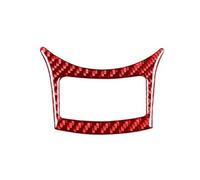 Adesivo Per Toyota 86 GT86 2017-2019 Console Centrale In Fibra Di Carbonio Pulsante OFF Telaio Accessori Interni Auto Adesivo Decorativo(Rosso)