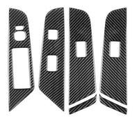 Adesivo Per Toyota Per Camry 2015 2016 2017 Finestra In Fibra Carbonio Ascensore Pannello Controllo Trim Copertura Decorazione Adesivo(Nero)