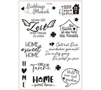 Adesivo per trasferimento ad acqua, resistente all'acqua, per artigianato, vetro, legno, mobili, 14 x 20 cm, strofinare