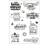 Adesivo per trasferimento ad acqua, resistente all'acqua, per artigianato, vetro, legno, mobili, 14 x 20 cm, strofinare