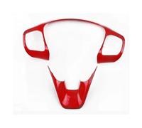 Adesivo Per Volante Accessori Per Auto Coprivolante Trim Cornice Per Bottoni Per F&ord Per Focus Mk4 2019 2020 2021 ST Line (Color : Rosso)