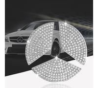 Adesivo per Volante Auto con Strass, Adesivi Bling for Mercedes Benz, Adesivi per Auto con Logo 3D con Strass, Emblema del Volante di Cristallo di Bling, Logo Dell'automobile del Diamante di Cristallo