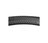 Adesivo Per Volante Copertura Protettiva Per Volante Coprivolante Per Auto Cucito A Mano In Pelle Nera Per Isuzu Per D-MAX Per Mu-X 2013-2018 Copertura Volante(White Thread)
