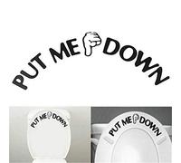 Adesivo per WC, con scritta "Put Me Down", comodo ed ecologico