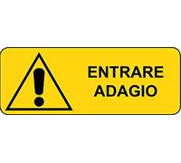 ADESIVO PERICOLO ENTRARE ADAGIO 125x330 mm
