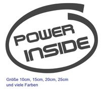 Adesivo Power Inside Adesivo per auto Tuning Styling Adesivo Decalcomania...