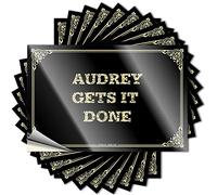 Adesivo primaverile | Audrey Gets It Done Rock per decorazione ragazza (12 x 18 cm)