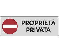 Start Adesivo Proprietà Privata abitazioni cancello 15CMx5CM