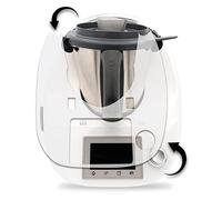 Adesivo protettivo decorativo compatibile con robot da cucina Bimby TM5, accessorio da cucina, impermeabile, autoadesivo RX041, 26, trasparente e lucido