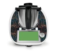 Adesivo protettivo decorativo compatibile con robot da cucina Bimby TM6, accessorio da cucina, impermeabile, autoadesivo RX042 (05 decorazione floreale)