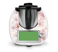 Adesivo protettivo decorativo compatibile con robot da cucina Bimby TM6, accessorio da cucina, impermeabile, autoadesivo RX042 (18 fiori di ciliegio)
