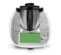 Adesivo protettivo decorativo compatibile con robot da cucina Bimby TM6, accessorio da cucina, impermeabile, autoadesivo RX042 (15 granito)