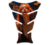 Adesivo protezione vernice tankpad 3D Psycho B sexy donna arancione blu: f...