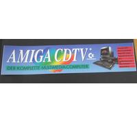 Adesivo Pubblicità Commodore Amiga Cdtv Multimediale Computer 1991 Black Bambino