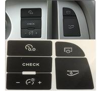 Adesivo Pulsante Cruscotto per Audi A6/A6L 2005-2011, Kit di Riparazione Autoadesivo Pulsante Del Cruscotto Dell'aria Condizionata Adesivo Della Decalcomania,left-hand drive