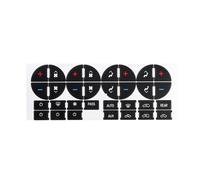 Adesivo Pulsante Interno Compatibile Con GMC Per Acadia Per SLE Per SLT 2006-2012 1 Pz AC Dash Button Adesivi Di Riparazione Fix Rovinato A/C Center