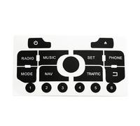 Adesivo Pulsanti Auto Compatibile Con 3008 Per 308 Per C5 Per C3 1 Set Adesivi Per Console Centrale Auto Per Pulsanti Navigazione Riparazione Accessori Interni