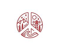 Adesivo PVC Auto Creatività Design Adventure World Peace Window Decalcomanie In Vinile Adesivi Emblema Autoadesivi(Rojo,28cm)