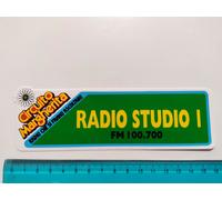 ADESIVO RADIO STUDIO I CIRCUITO MARGHERITA STICKER AUTOCOLLANT 80s ORIGINAL