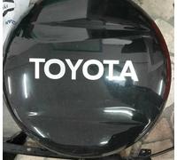 Adesivo replica ruota scorta copriruota toyota rav 4 grigio silver metallizzato