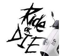 Adesivo Ride Or Die, decalcomanie con scritte per camion | Adesivo decalcomania con scritta sul parabrezza | Liberi di tagliare la decalcomania con scritta sulla portiera 'auto impermeabile, guidare o