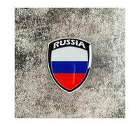 Adesivo riflettente 3D con bandiera nazionale, parti di motociclette, decalcomania per auto, Corea, Francia, Russia, Spagna, Brasile, Cile, Ucraina, Regno Unito, Italia, Stati Uniti(RUSSIA)