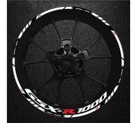 Adesivo Riflettente per Cerchioni Moto per Suzuki GSXR1000 GSX R1000 GSX-R1000 Adesivo per Cerchioni Adesivi per mozzi Ruota Set di Adesivi Riflettenti per Ruote(Colore 3)