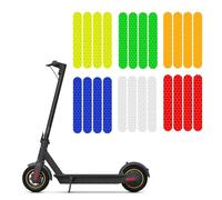 Adesivo riflettente per ruota anteriore e posteriore per Ninebot Max G2/G65, materiale PVC ad alta visibilità, blu/giallo/rosso/verde/argento/arancione (1 set)