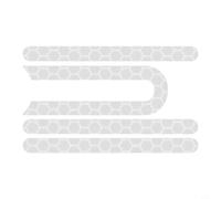 Adesivo riflettente per Xiaomi M365 e 1S E-Scooter, striscia di sicurezza a forma di U o diritta in plastica con pellicola adesiva, accessorio resistente alle intemperie per guida notturna e pene