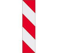 adesivo rifrangente cm 40x10 fasce bianco rosse (classe 1 - 7 anni)