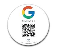 Adesivo Riutilizzabile per Recensioni - 1 Adesivo QR e Tap NFC - Recensisci per Tap Sticker - iPhone e Android - Aumenta le mie Recensioni - Configurazione a Casa | MESSAGENES