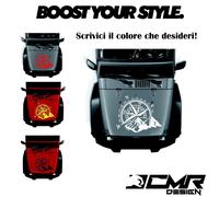 Adesivo Rosa dei Venti Fuoristrada 4x4 Sticker Grafica Cofano Motore Anteriore